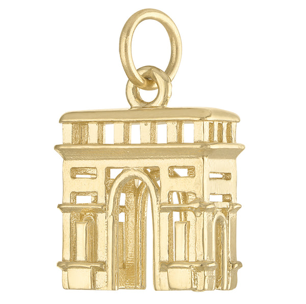 Arc de Triomphe 14K Gold Charm