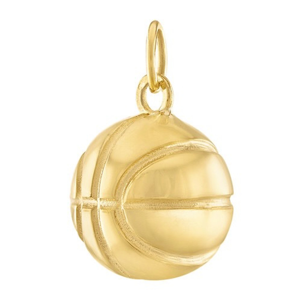 Basketball 14k Gold Charm