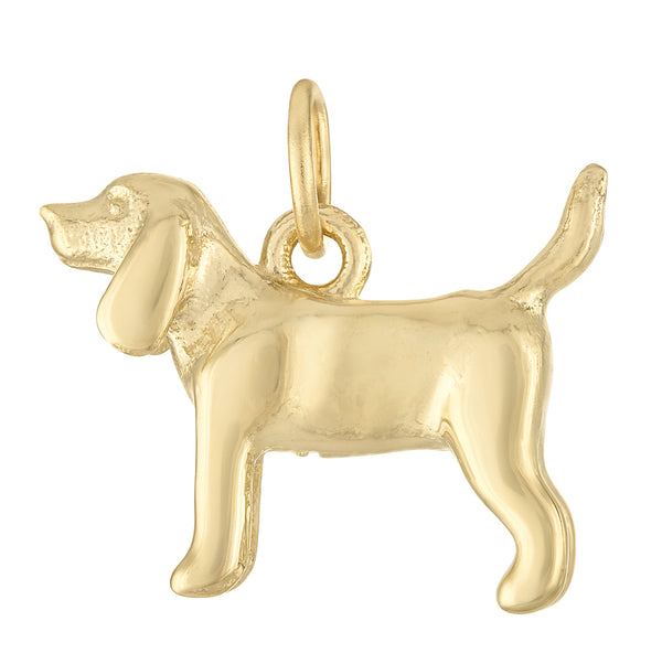 Beagle 14k Gold Charm