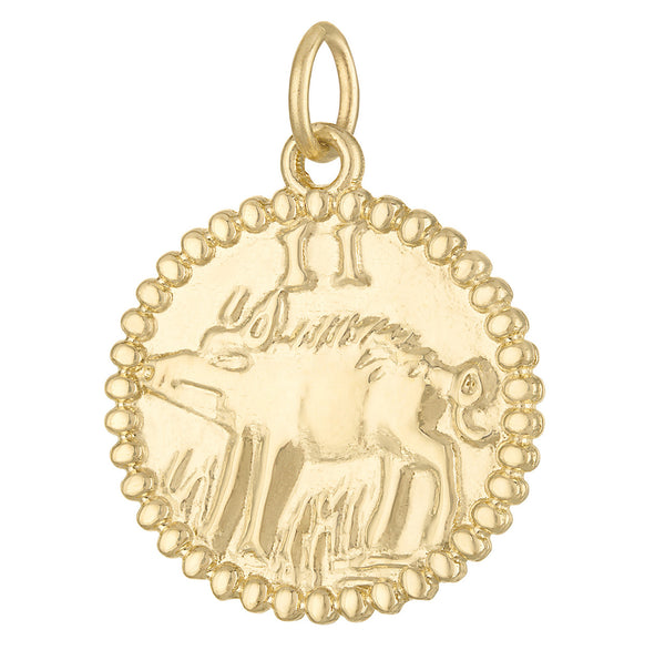 Bermuda Hog Penny 14K Gold Charm