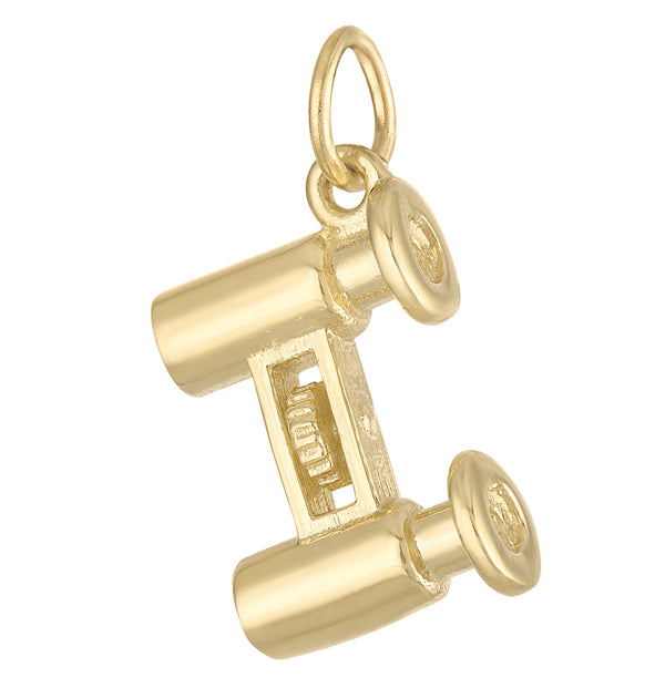 Binoculars 14K Gold Charm