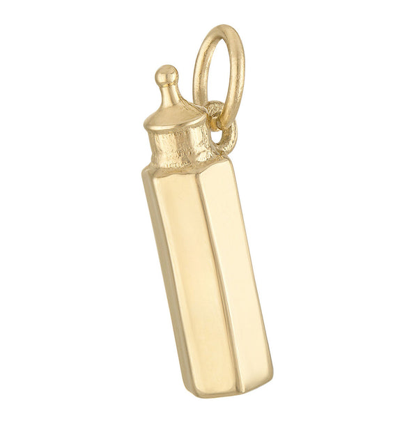 Baby Bottle Engravable 14K Gold Charm
