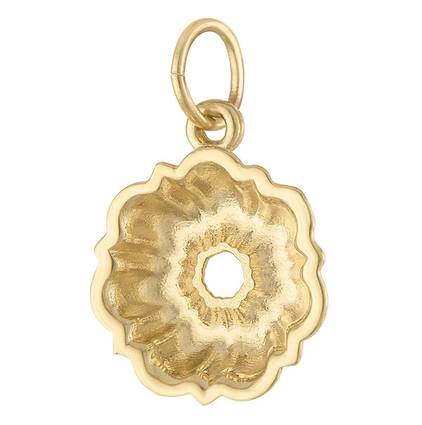 Bundt Pan 14K Gold Charm
