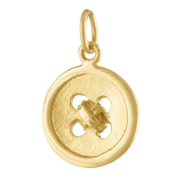 Cute as a Button 14K Gold Charm