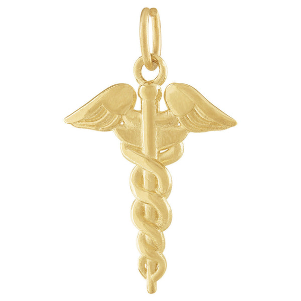 Caduceus 14k Gold Charm