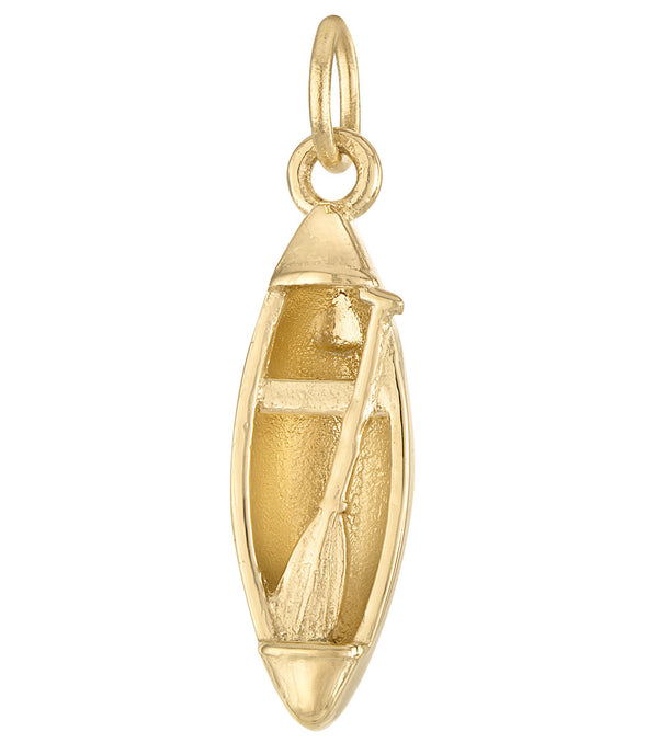 Canoe 14K Gold Charm