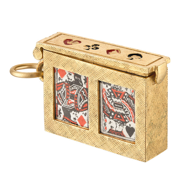 Vintage Deck of Cards 14k Gold Charm