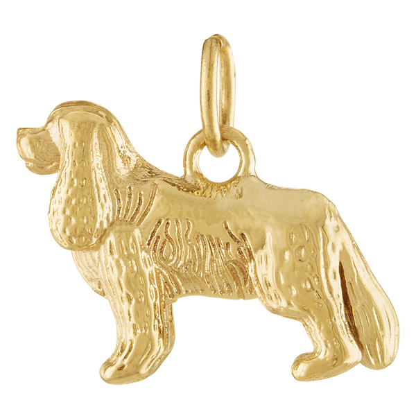 Cavalier King Charles Spaniel 14K Gold Charm