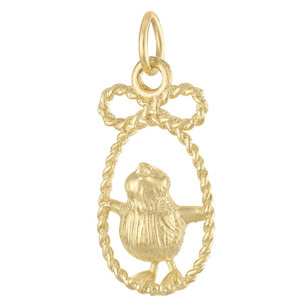Easter Chick 14K Gold Charm