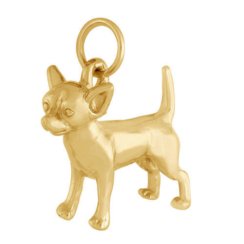 Chihuahua 14K Gold Charm