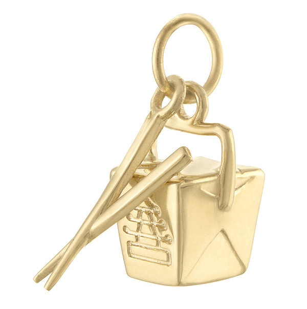 Chinese Take Out 14K Gold Charm