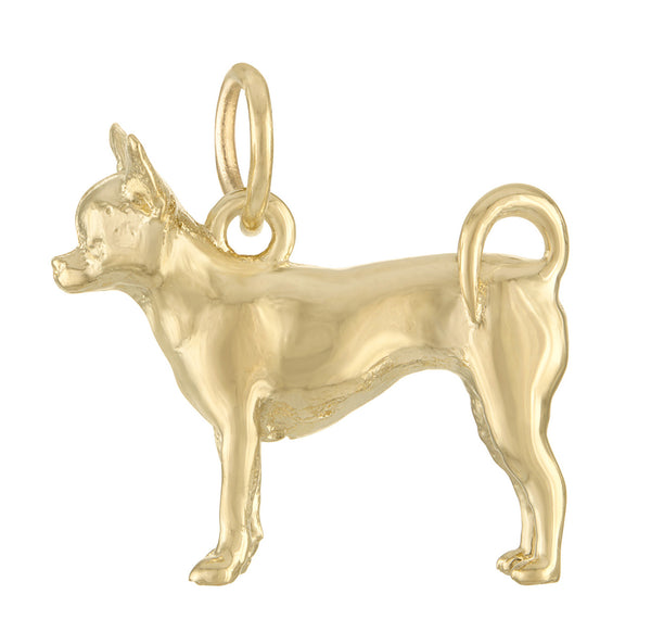 Chihuahua 14K Gold Charm