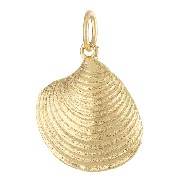 Clamshell 14K Gold Charm