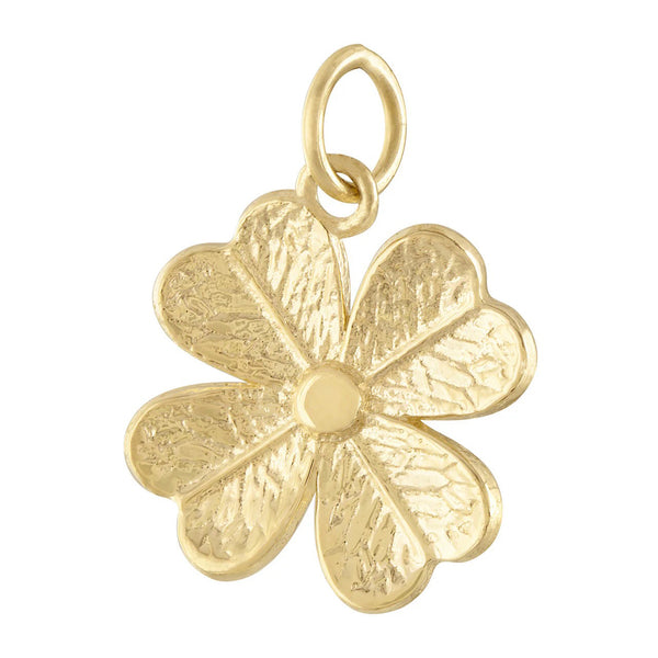 Four Leaf Lucky Clover 14K Gold Charm