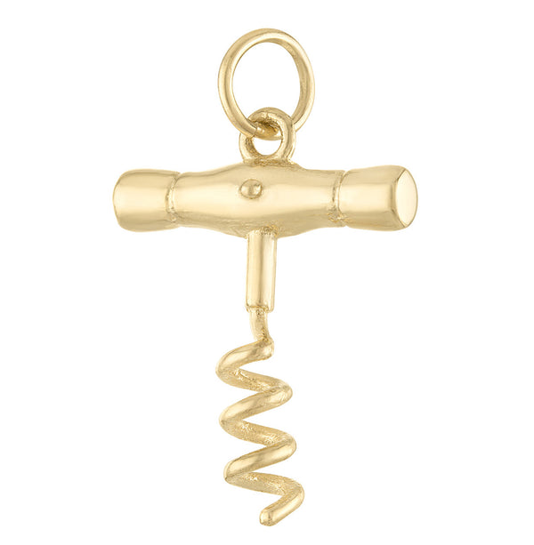 Corkscrew 14K Gold Charm