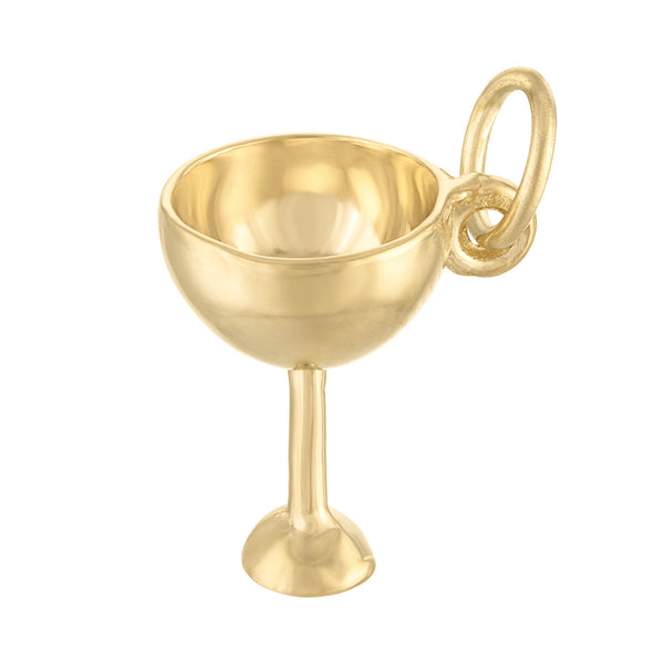 Coupe Cocktail 14k Gold Charm
