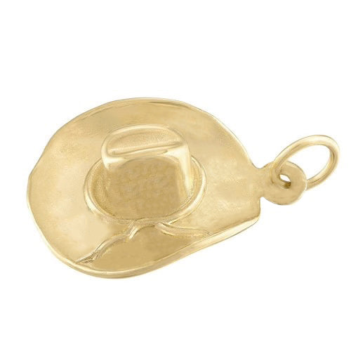 Cowboy Hat 14K Gold Charm