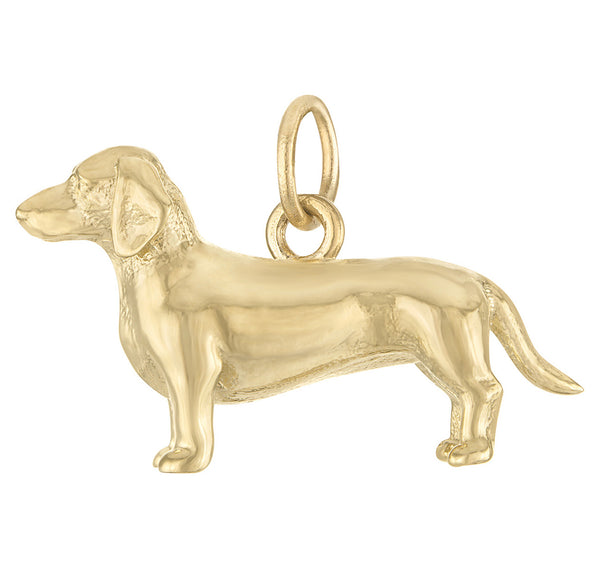 Dachshund 14k Gold Charm