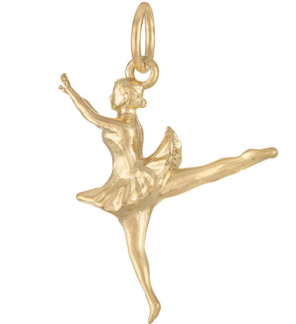 Ballerina en Pointe 14K Gold Charm