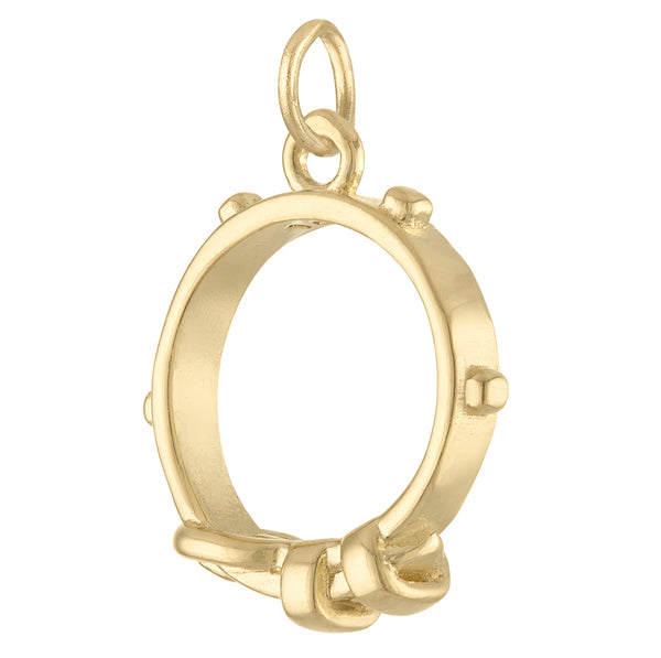 Dog Collar 14K Gold Charm