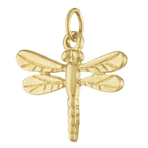 Dragonfly 14k Gold Charm