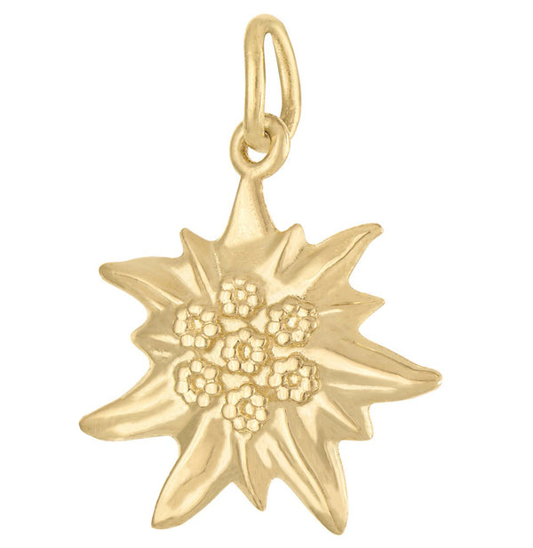 Edelweiss 14k Gold Charm