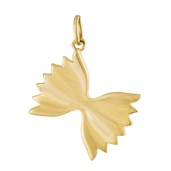 Farfalle Pasta 14k Gold Charm