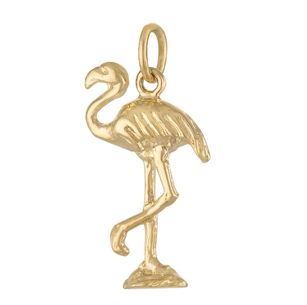 Flamingo 14K Gold Charm
