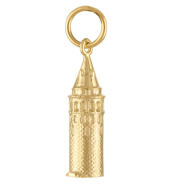 Galata Tower 14k Gold Charm