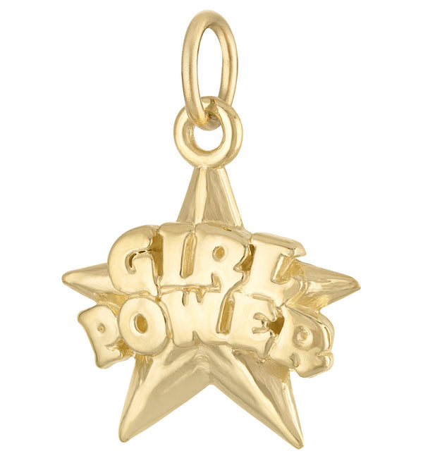 Girl Power 14K Gold Charm