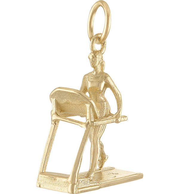 Gym Girl 14K Gold Charm