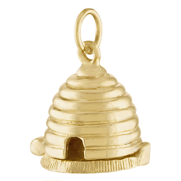 Beehive 14K Gold Charm