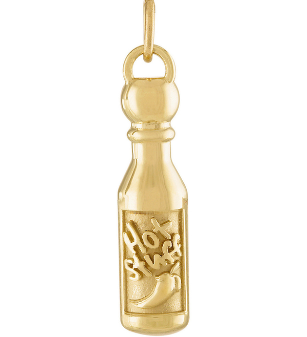 Hot Sauce 14k Gold Charm