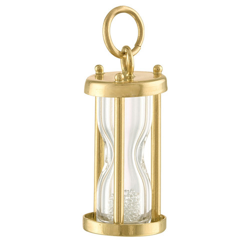 Hourglass 14K Gold Charm