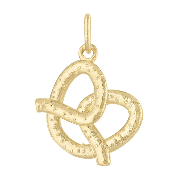 Pretzel 14K Gold Charm