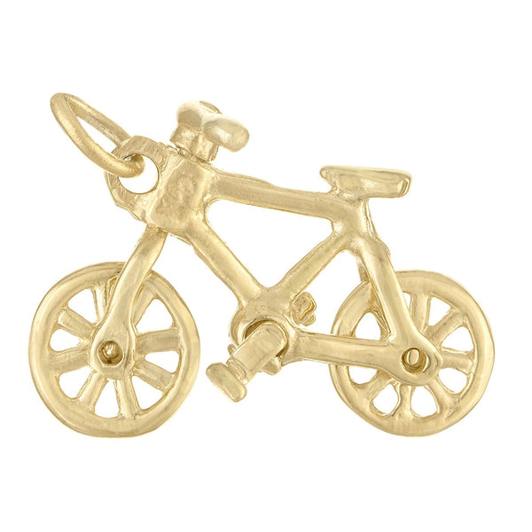 Bicycle 14K Gold Movable Charm