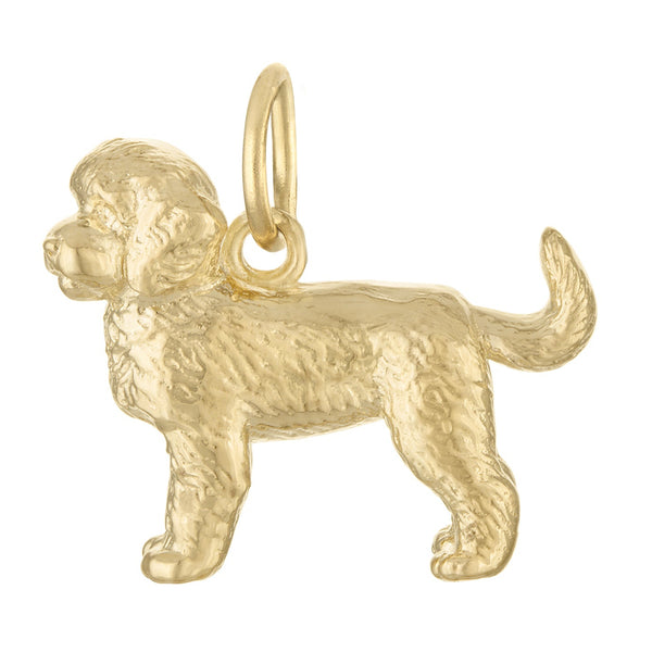 Bernedoodle 14K Gold Charm