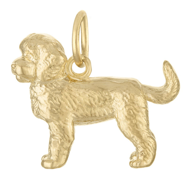 Bernedoodle 14K Gold Charm