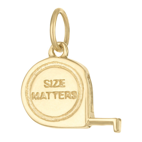 Tape Measure 14k Gold Charm