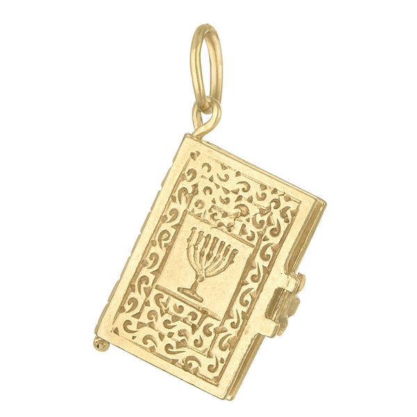 Vintage Movable Hebrew 10 Commandments 14k Gold Charm