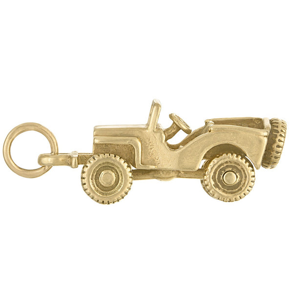 Vintage Jeep 14k Gold Charm