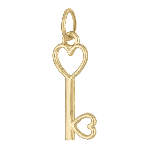 Key to the Heart 14K Gold Charm