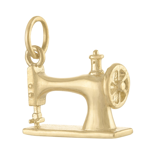 Sewing Machine 14K Gold Charm