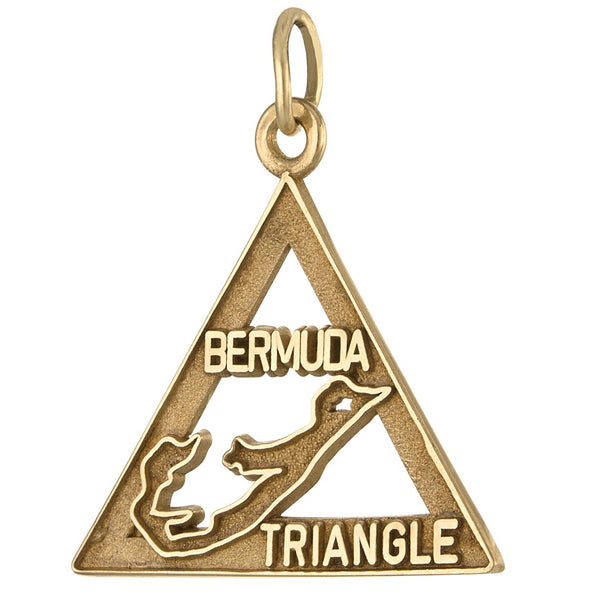 Vintage Bermuda Triangle 14K Gold Charm