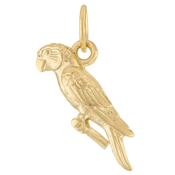 Parrot 14K Gold Charm