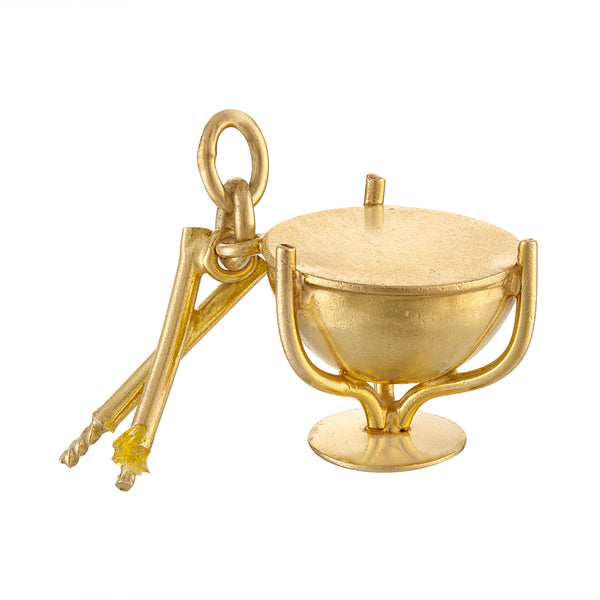 Vintage Kettledrum 14k Gold Charm