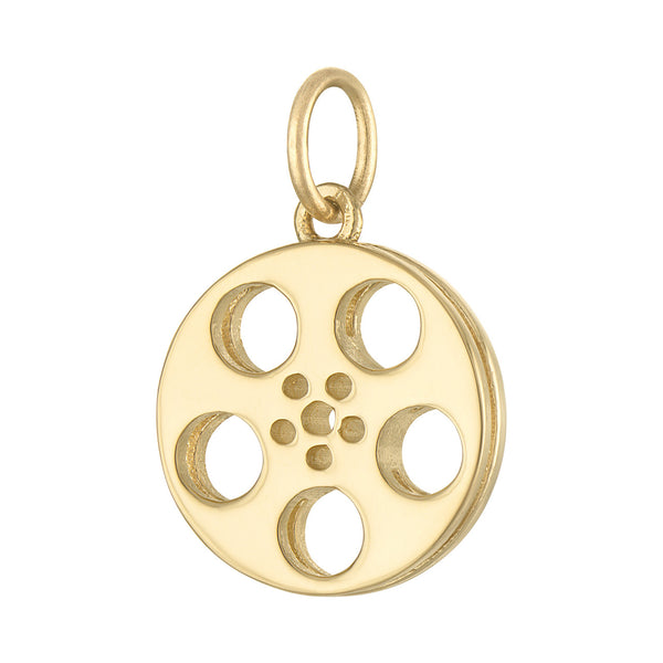 Movie Reel 14K Gold Charm