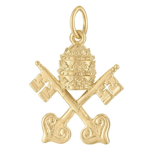 Vatican Coat of Arms 14K Gold Charm