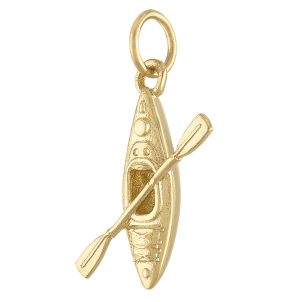 Kayak 14k Gold Charm
