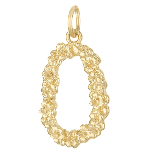 Hawaiian Lei 14k Gold Charm